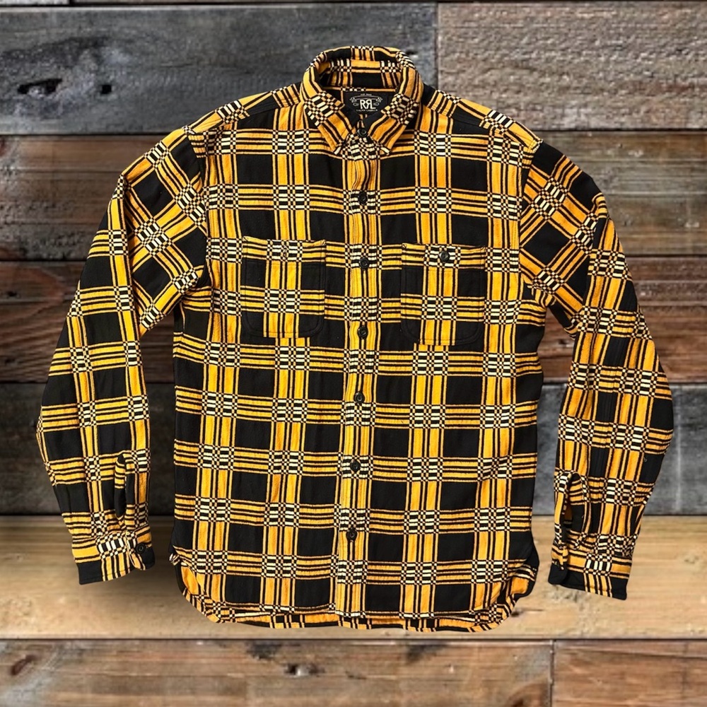 DOUBLE RL RALPH LAUREN RRL HEAVY JAQUARD WORKSHIRT- MEN’S SIZE SMALL
